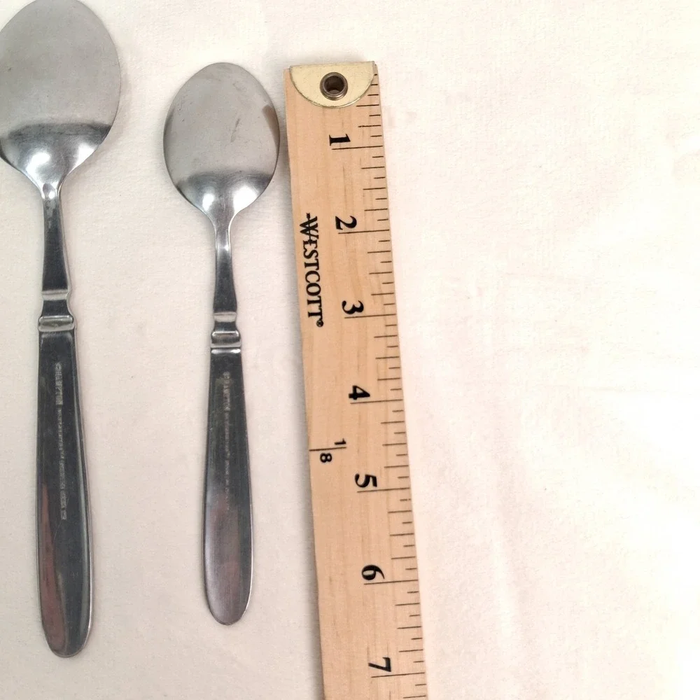 Hampton Silversmiths Bistro Stainless Flatware Lot 4 Spoons Replacement